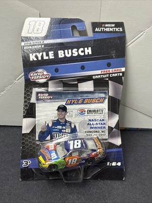 2017 Kyle Busch #18 M&Ms 焦糖全明星获胜 1/64 NASCAR 正品压铸全新 — 第 1/3 张图片