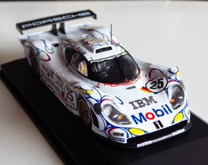 1/43 Minichamps Porsche 911 GT1 Mobil 1 IBM #25 2nd 24 H Le Mans 1998 - Imagen 1 de 13