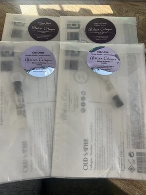 4 peças) Atelier Cologne Vetiver perfume fatal e safira Oud ambos 0,06 oz - Imagem 1 de 4