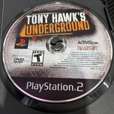 Tony Hawk's Underground - Black Label (PlayStation 2 disc only, 2003) ps2, hawks - Image 1 of 2