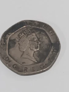 ) BRITISH 1987 ELIZABETH II TWENTY PENCE 20p coin - Bild 1 von 2
