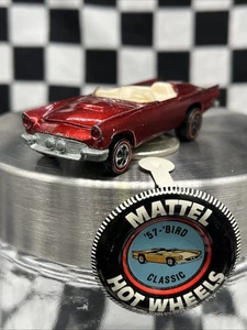 1969 Hot Wheels Redline Classic '57 T-bird, original mit Button schöner Glanz - Bild 1 von 11