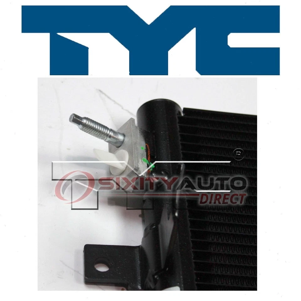 TYC AC Condenser for 2009-2015 Chrysler 300 3.6L 5.7L V6 V8 AC Air zu Foto 1 de 4