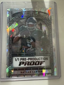 NATHAN CARTER 2024 Leaf Trinity Steel Pre-Production Proof 1/1 RC - Picture 1 of 1