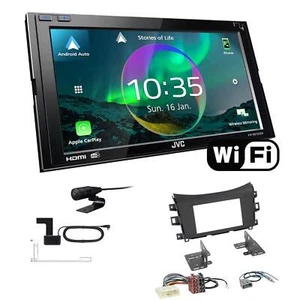 JVC Autoradio WiFi Apple CarPlay für Nissan NP300 Navara Pick-up ab 2016 matt - Bild 1 von 7