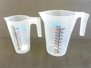 Combo Pack 8 oz. / 250 ml and 16 oz. / 500 ml Measuring Pitchers By Blue Viper - Picture 1 of 2