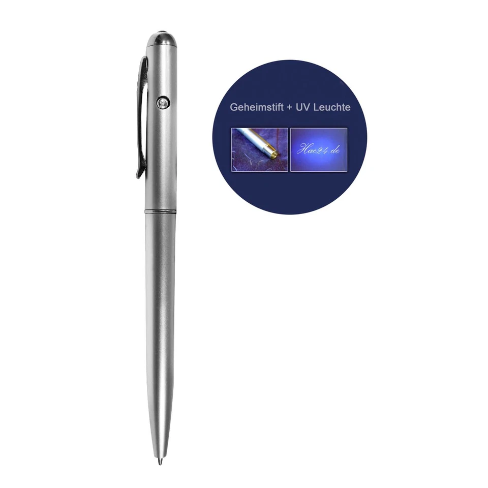 Geldscheinprüfer | Geheimstift | UV-Stift mit unsichtbarer Tinte | Schwarzlicht - Bild 1 von 1