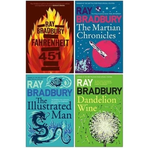 Ray Bradbury Collection 4 Books Set Fahrenheit 451,Martian Chronicles,Dandelion - Picture 1 of 5