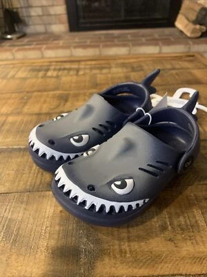 Capelli Toddler Boys Rubber Clogs Shark Novelty Slip On Gray Size 5 - Image 1 of 4