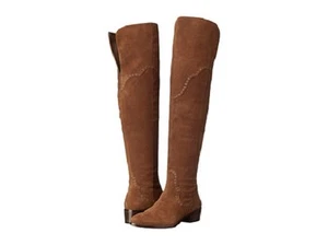 New in Box Womens Frye Ray Grommet Over The Knee Boots Wood Size 7 MSRP $ 548 - Picture 1 of 7