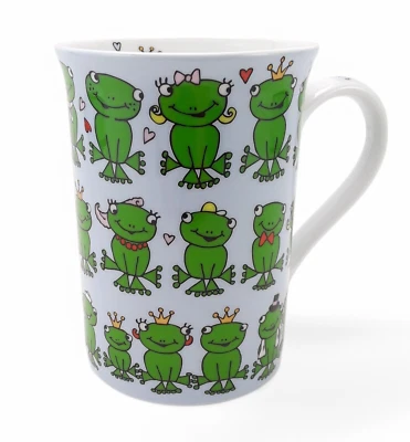 Pier 1 进口滑稽绿色青蛙面卡通咖啡杯 - 10 盎司 — 第 1/4 张图片