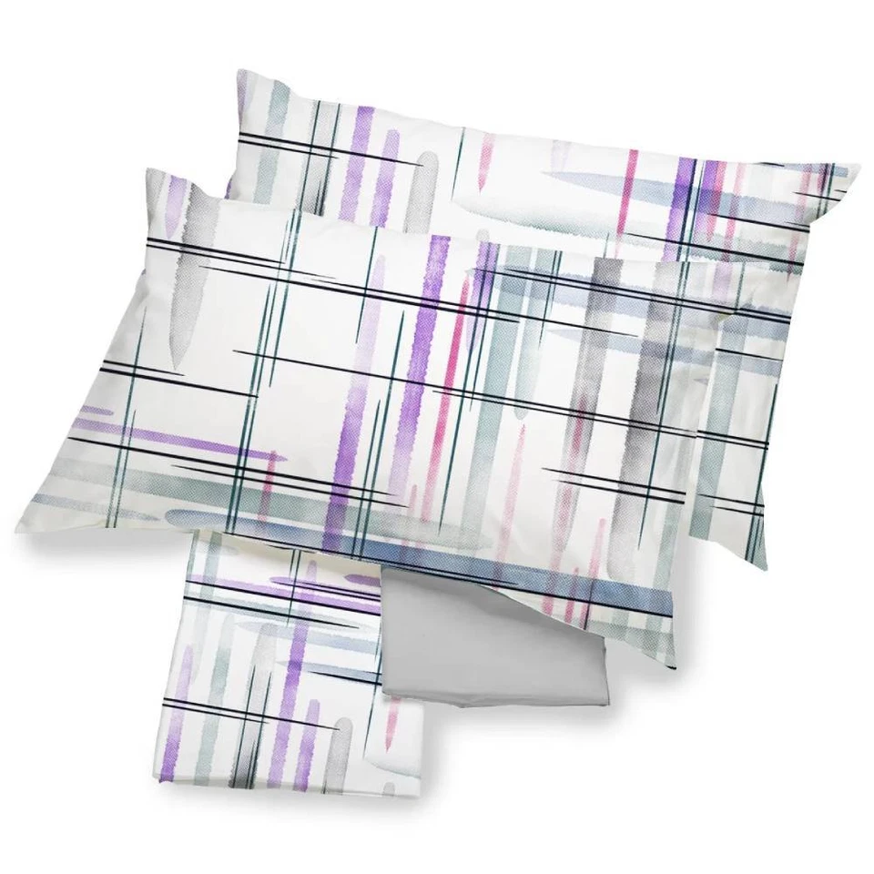 Lenzuola in flanella completo HAPPIDEA Tambo multicolor - Immagine 1 di 1