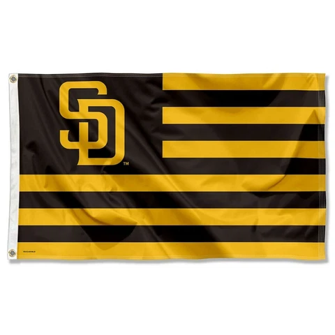 San Diego Padres Flag Large 3x5 Banner Logo Baseball MLB  Stripes FREE SHIPPING Cover
