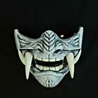 Halloween Japanese Hannya Demon Oni Samurai Noh Kabuki Prajna Latex Mask Devil