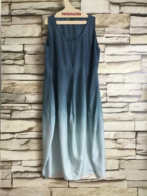 cocon.commerz PRIVATSACHEN DUNKELLER Kleid aus WÄSCHESEIDE in blau Gr. 2 - Bild 1 von 4