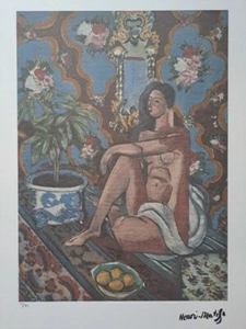 Henri Matisse Firmado - Habitación Decorativa - Certificado SPADEM París - Imagen 1 de 7