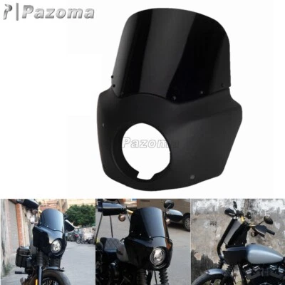 Headlight Fairing 11'' Windshield W/ Brackets for Harley Dyna Wide Glide FXDWG — 第 1/4 张图片