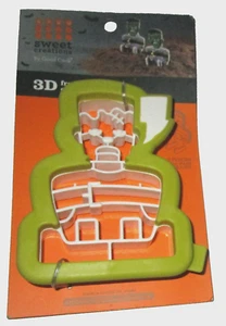 Halloween ~ Cortadores de galletas ~ 3-D FRANKENSTEIN ~ Receta de galletas en la parte posterior - Imagen 1 de 1