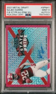 Najee Harris 16 Karten Rookie Lot Graded Slabs und Raw Rated Rookie Optic Autos - Bild 1 von 10