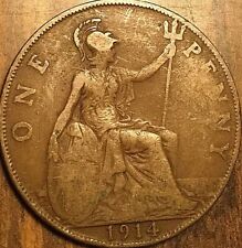 1914 UK GB GREAT BRITAIN ONE PENNY