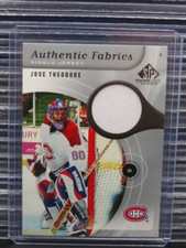 2005-06 SP Game Used Jose Theodore Authentic Fabrics Game Used Jersey #AF-TH