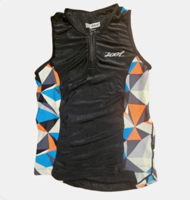 Camiseta sin mangas de triatlón Zoot Protege juvenil azul vivo camuflaje M mezcla de nailon atlética Foto 1 de 4