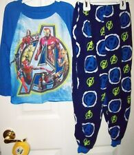 Avengers Hulk Groot 2 Piece Flame Resistant Pajama PJ Set Boys Size 6 NWT 