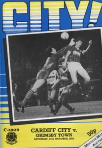 Oct 84 CARDIFF CITY v GRIMSBY TOWN - Picture 1 of 1