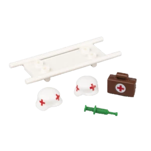 5 tlg. Armee Swat Sanitäter Set für z.B. Lego® Cobi®, Kazi®, Sluban® - Picture 1 of 1