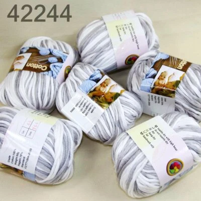 Sale 6 Ballsx50g Super Soft Cotton Chunky Blankets Hand Rugs Knitting Yarn 44 - Image 1 of 4