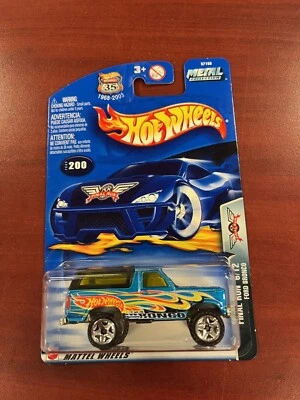 2002 Hot Wheels Metal Collection FORD BRONCO 6/12 Final Run Blue A3 - Image 1 of 2