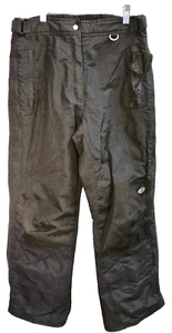 Slalom Ski Pants Snow Pants Side Zip Womens Size 10 Black - Picture 1 of 7