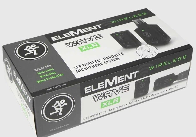 New Mackie EleMent Wave XLR Transmitter - Convert XLR Microphone to Wireless Mic - Image 1 of 1