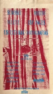 Afiche serigrafia - M. Lutz - Pagés - Miliyo - Subosky - Fotografías esculturas - Picture 1 of 1