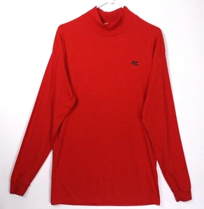 Vintage Road Runner T-Shirt rot HERGESTELLT IN DEN USA CoolMax Stehkragen Laufen Herren Large Tall - Bild 1 von 13