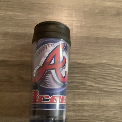 ATLANTA BRAVES BASEBALL MLB TRAVEL CUP TUMBLER PLASTIC Cover