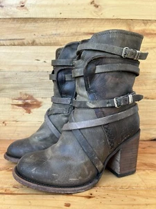 Freebird Baker Women’s Leather Boots - Gray - Size US 7 - Picture 1 of 13