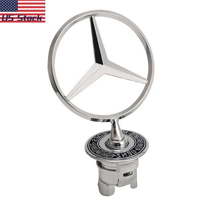 Fits Mercedes~Benz Front Hood Star Emblem W203 W208 W210 W211 W220 C E S Badge Foto 1 de 4