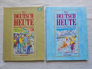 Vintage GCSE 90s German Today Deutsch Heute Teil 1 2 Learn Speak Study Bundle - Picture 1 of 10
