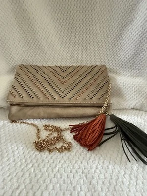 Purse Urban Expressions Shoulder/Crossbody Handbag, Neutral Colored Chain Strap - Image 1 of 4