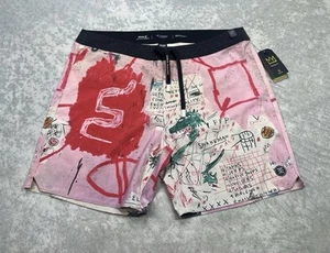 Roark pantaloncino uomo The Passage 7" Jean-Michel Basquiat taglia 36 coulisse nuovo - Foto 1 di 7