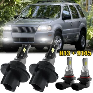 For Mercury Mariner 2005-2011 LED Headlight Hi/Lo Beam+Fog Light Bulbs Combo 4x - Picture 1 of 10