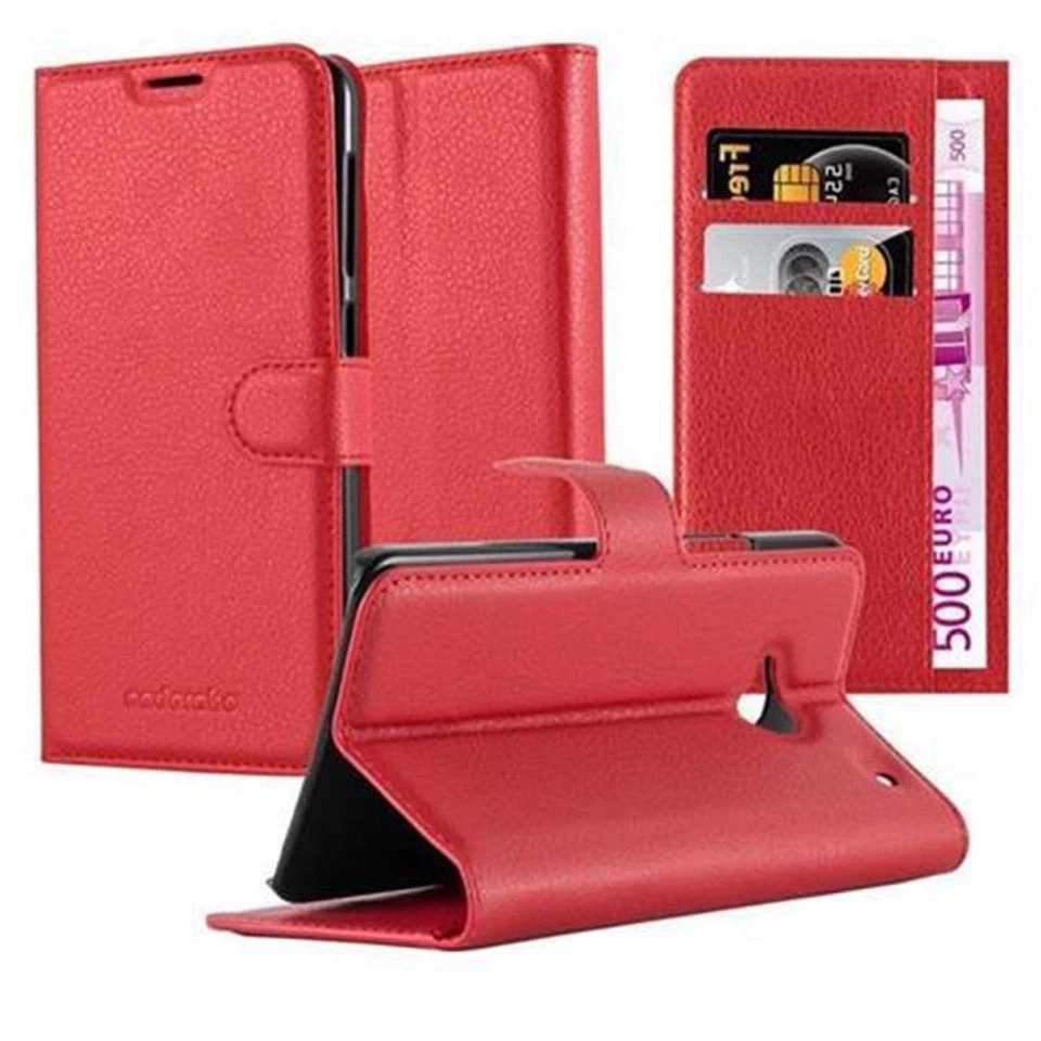 Case for HTC ONE M7 Protection Book Wallet Phone Cover Magnetic - Image 1 of 4