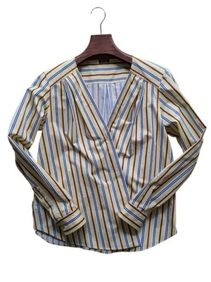 Women size S Shirt Jil Sander Blouse Stripe Yellow Original Collection - Image 1 of 4