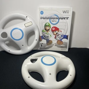 Mario Kart Wii (Nintendo Wii, 2008) CIB Complete With 2 Steering Wheels Tested - Picture 1 of 7