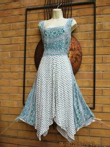 Pretty Monsoon Size XL 20 22 Stretch Jersey Hankie Hem Knee Length Dress - Picture 1 of 9