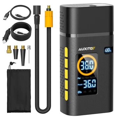 AU Eléctrico Aire Bicicleta Coche Bomba Neumático Neumático Neumático Recargable Inflador Compresor Foto 1 de 4
