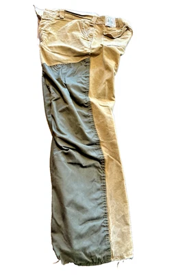 Herters Hudson Bay Field Pants Mens 38x28 Tan Canvas Olive Green Hunting 1950s - Image 1 of 4