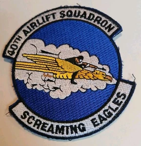 40th AIRLIFT SQUADRON W/HOOK & LOOP BACK $8.25 - Picture 1 of 2