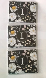 Nuovo 3 Pack Classic Monogram I Notecard/Buste/Adesivi 6 Pezzi Ciascuno-18 Carte - Foto 1 di 7